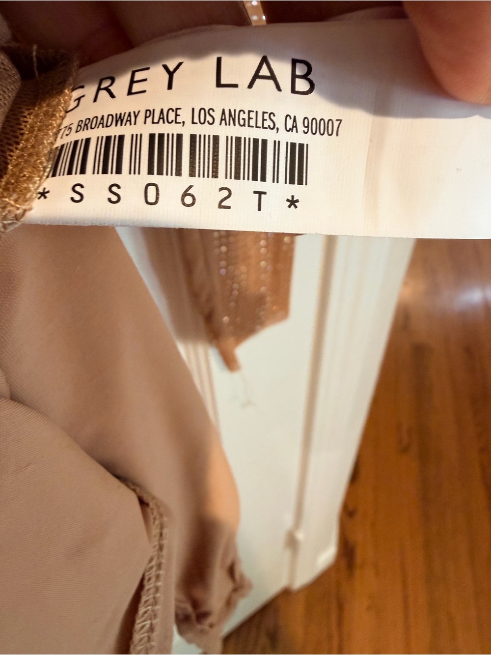 GREY LAB Rhinestone Mesh Bodysuit - Camel/Tan - Picture 4 of 4